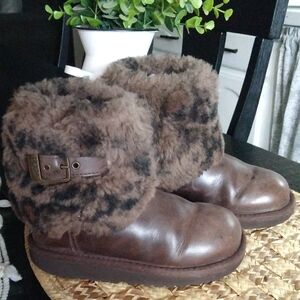 UGG Brown Fur-Lined Boots
